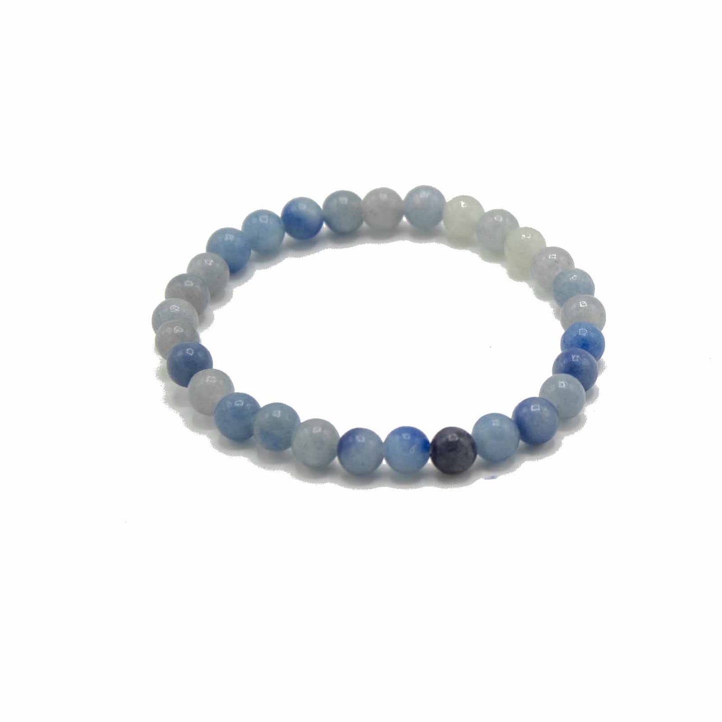 Gemstone Manifestation Bracelet - Blue Lace Agate - Independence