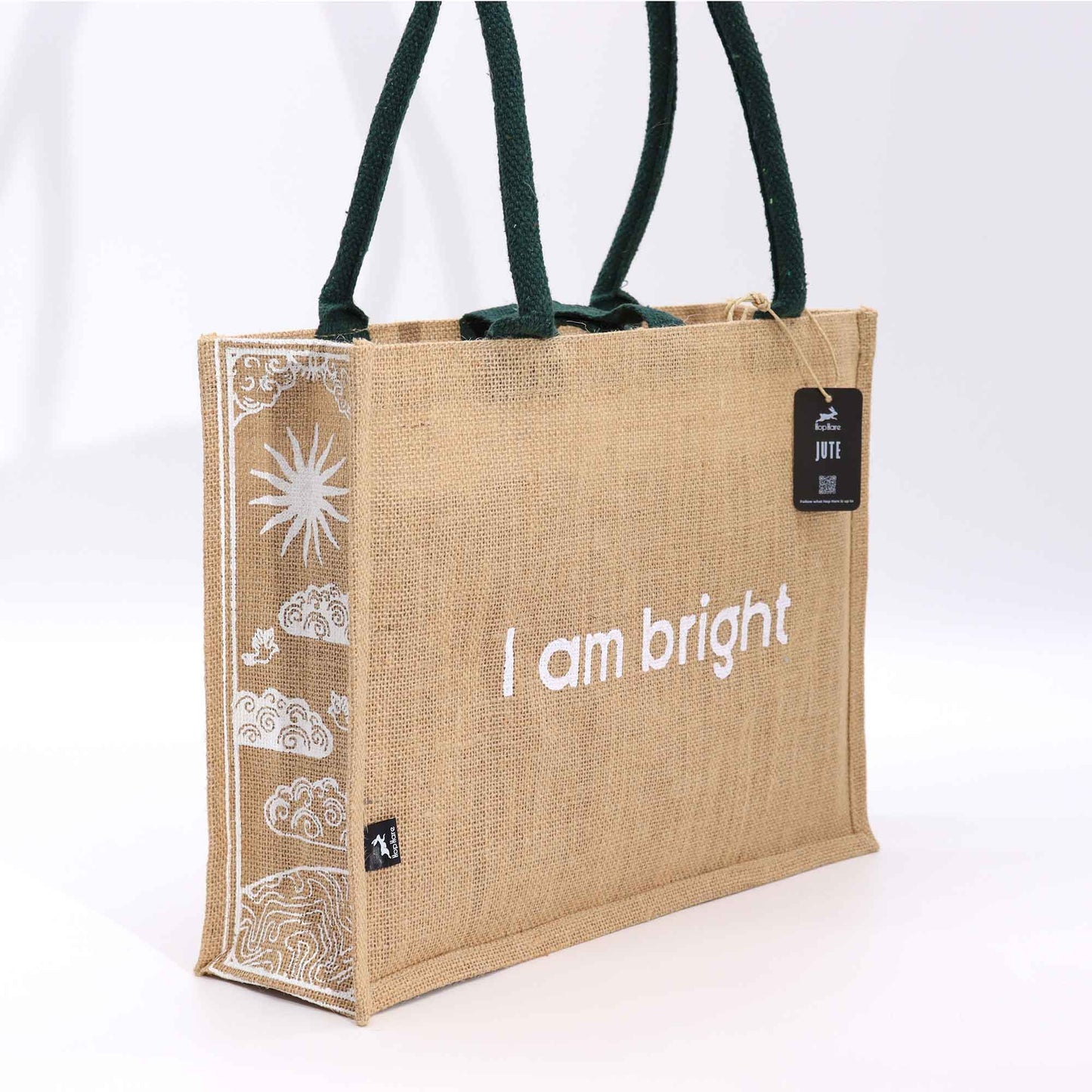 Hop Hare Jute Big Bag - I am Bright